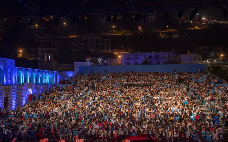 Gabriel Yared and Yasmina Joumblatt at Beiteddine Festival